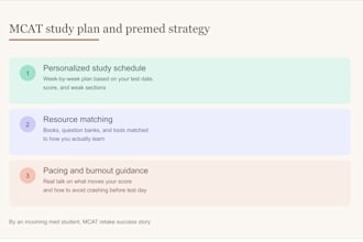create a personalized mcat study plan