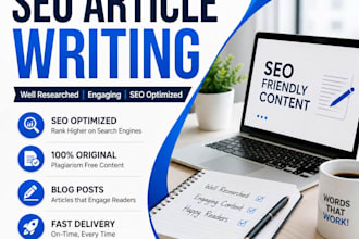 write SEO optimized articles and blog posts