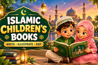 write and illustrate an islamic childrens storybook for KDP