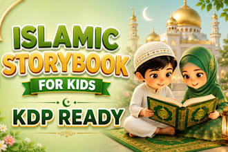 write and illustrate islamic storybook for kids and KDP ready