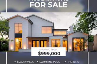 design professional real estate social media posts in canva