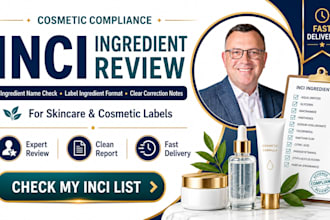 review inci ingredients for skincare and cosmetic products