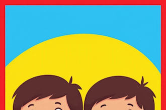 design colorful youtube thumbnail for kids channel