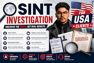 do osint investigation for people of USA