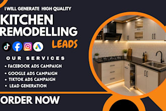 exclusive kitchen remodeling leads, home remodeling facebook ads,  google ads