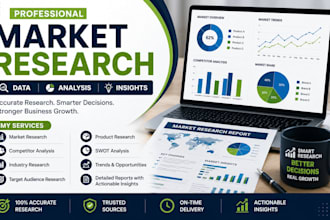 conduct professional market research competitor analysis and industry research