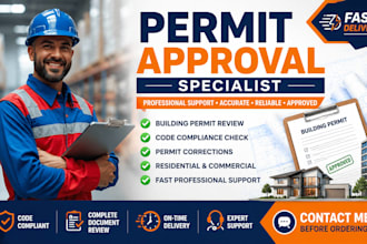 deliver permit approval specialist support for building permits