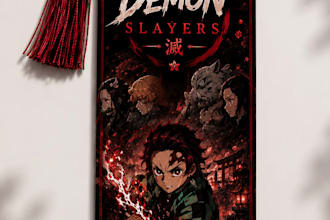 design professional custom anime bookmark designs