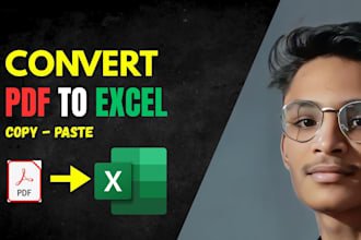 convert PDF data to excel accurately with copypaste and formatting