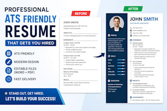 create a professional ats friendly resume and CV