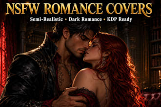 design custom nsfw romance book covers and KDP art