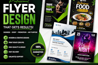 creative flyer and poster design service