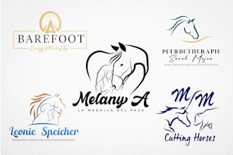 make your equestrian equine horse and animal pet farm logo