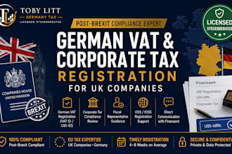 register your post brexit UK company for german vat and corporate tax compliance