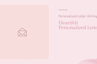 write a heartfelt letter for any occasion