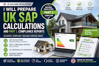 prepare UK sap calculations and part l compliance reports