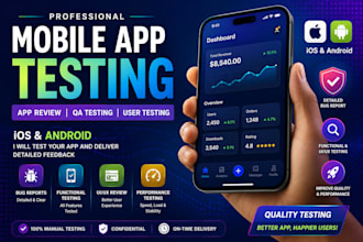 do app testing, ios testing, game test app promotion app and store reviews