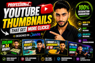 design eye catching professional youtube thumbnails in canva