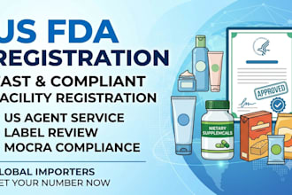 fda registration compliance assistance for food cosmetics and US import permit