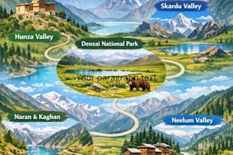 create a custom trip plan for pakistan northern areas