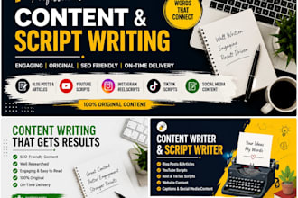 write engaging posts and scripts writing