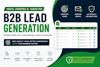 do targeted b2b lead generation prospect email list and lead scraping