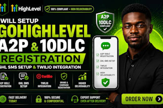 setup gohighlevel a2p registration, ghl sms setup and 10dlc registration today