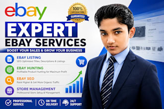 do professional  ebay product listing