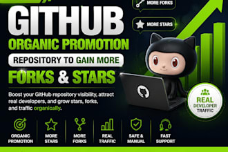 github organic promotion repository to gain more fork stars