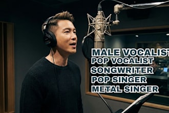 be your professional pop metal dark wave male  singer