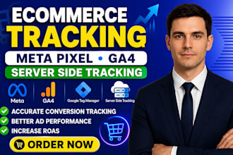 ecommerce tracking, meta pixel, ga4, server side tracking