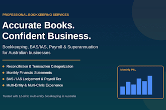 do professional xero bookkeeping, bank reconciliation, and financial repo
