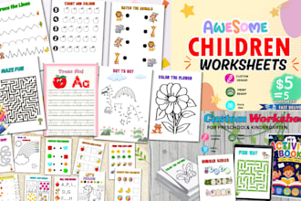 design custom preschool worksheets for kids