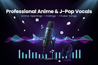 sing professional anime opening ending and j pop vocals