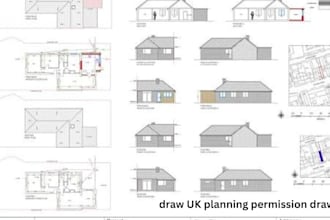 draw UK planning permission drawings