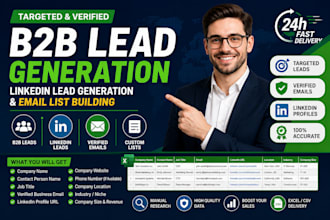 do high quality b2b leads, linkedin leads and accurate email lists
