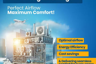 provide hvac manual jds calculations, duct design and permit drawings