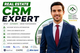 set up real estate crm lofty crm follow up boss action plan wise agent boldtrail