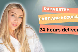 do data entry, copy paste, typing, and excel work