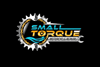 design motorcycles wind and waves logo