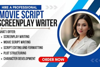 write comedy movie script screenplay TV pilot TV series jokes tv series si fi