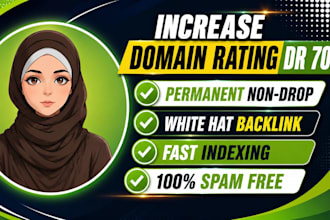 increase aherfs domain rating  70 with seo backlinks