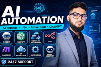build ai automation workflows, ai agents, chatbots, and virtual assistant