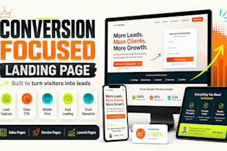 create a conversion focused landing page design