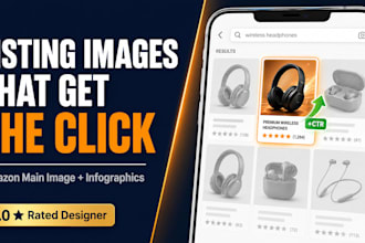design amazon product listing images, infographics and main image