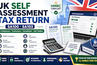 do UK self employed tax return sa100 sa103 form freelancer consultant contractor