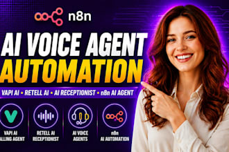 n8n ai voice agent, vapi ai calling agent, retell ai receptionist, n8n ai agent