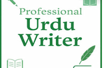 do professional urdu content writing and article writing