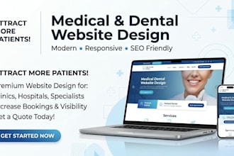 build a modern medical healthcare dental clinic website