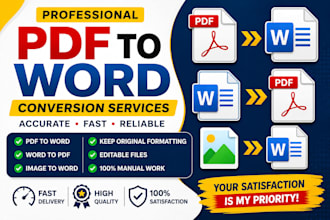 convert PDF to word, word to PDF, image to word